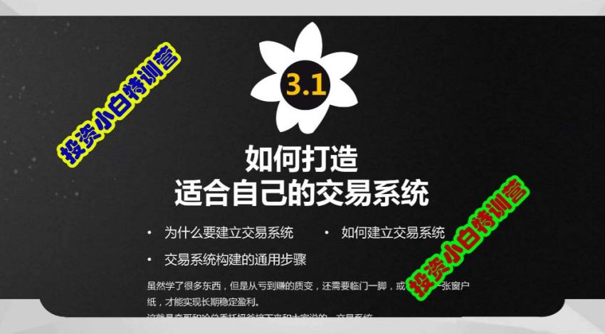 投资小高清 - 教你如何选出牛股 - 股票课 1.60GB