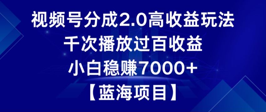 抖音上很火的赛道，在视频号上做分成计划玩法 345.85MB