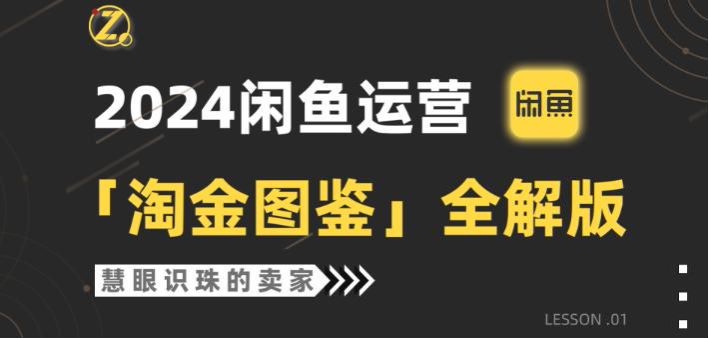 2024 淘金图鉴全解版闲鱼运营课，教你售前售后、发货等对应的策略 667.32MB