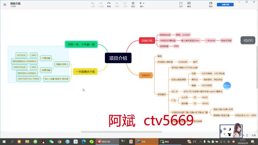 2024 知识付费项目，通过挂机引流创业粉变现【可能存在收费行为】184.23MB