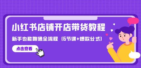 小红书店铺开店新手课程，学会选赛道找爆款蹭热点等 312.92MB