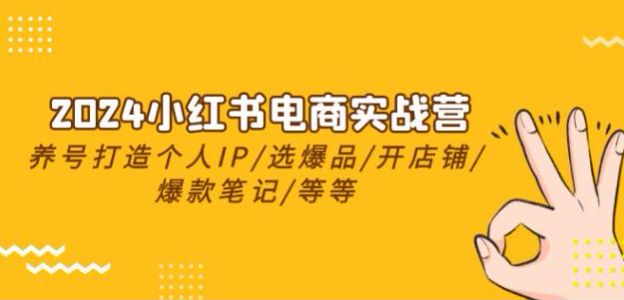 2024 小红书电商从养号到选品课程，了解推荐机制运营促销等技巧 619.55MB