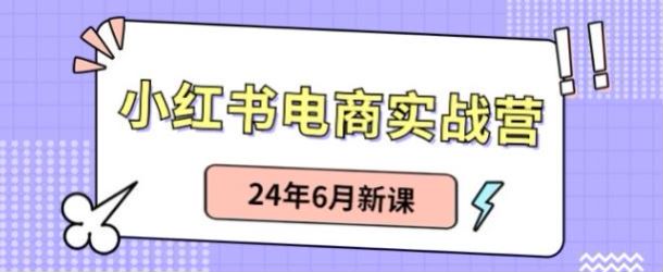 24 年 6 月小红书电商笔记带货和无人直播课程，教程比较全面可以学 4.83GB