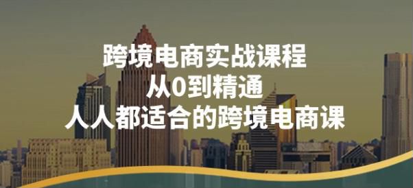 跨境电商从 0 到精通实战课，店铺注册、避坑指南、发展规划等 298.57MB