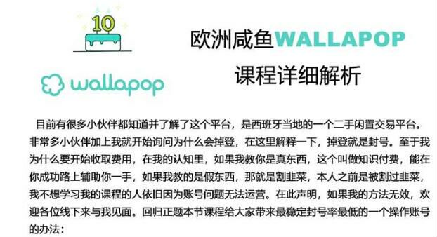 西班牙闲鱼 wallapop 二手平台课程，注册账号手机运营等方法 93.16MB