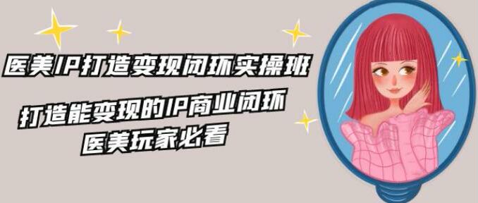 打造医美商业 IP 变现课，从认知到运营再到私域全流程 2.04GB