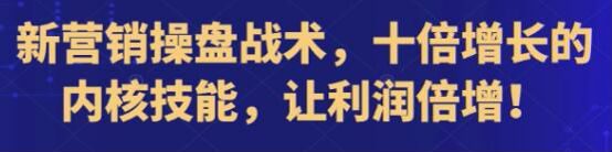 让利润倍增的新营销操盘教程，学会新营销技能 2.88GB