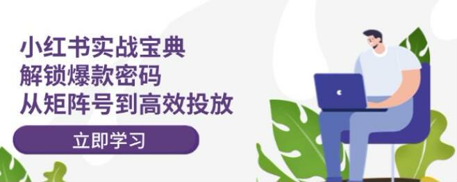 小红书从矩阵号到高效投放课程，选主题、涨粉、投放付费等 17.38GB