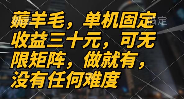 可以矩阵的薅羊毛项目，可能存在收费脚本，但可参考思路源 1.17GB